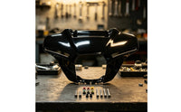 Front Fairing with Mounting Hardware Compatible Motorcycle Fairing Shell Aerodynamic for Custom Builds