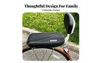 Comfortable Cycle Rear Seat with Backrest Universal Fit Child Bike Seat Long-Lasting for Children