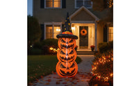 Inflatable Inflatable Pumpkin with Witch Hat Outdoor Halloween Inflatable Pumpkin Self-Inflating Yard Decoration Giant for Homeowners, Storefronts, Lawn, Porch