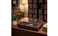 Clear Vinyl Player Dust Cover Transparent Turntable Lid with Hinges Rigid Turntable Dust Cover Hinges Long-Lasting for Vinyl Collectors