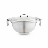 Large Soup Pot Round Bottom Aluminum Pot Easy to Heat Aluminum Wok for Chefs