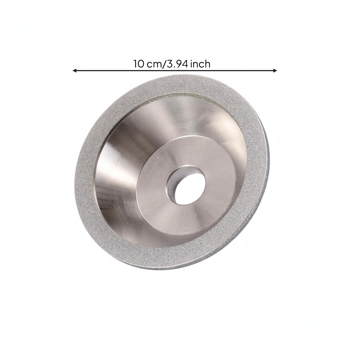 Central Mounting Hole Abrasive Grit Cup Wheel Abrasive Rim Electroplated Grinding Wheel