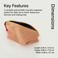 Cosmetic Bag for Women Large Capacity, Makeup Portable Travel Toiletry Organizer, Skincare Storage Lightweight Unisex