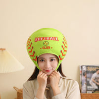 Soft Softball Head Cover Lightweight Soft Fabric Hat Decorative Novelty Hat Funny for Performers
