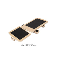 Wooden Single-Leg Balance Device Textured Single Leg Balance Board Recovery Ankle Mobility Board Long-Lasting for Athletes, Mindful Movement Practice Studio