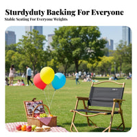 Foldable camp chair simple setup Up Lightweight Folding Chair No Assembly Required Outdoor Furniture Sturdy Frame for Beachtravelingers, al fresco diningkers, Camping, Fishing, al fresco dining, Backyard