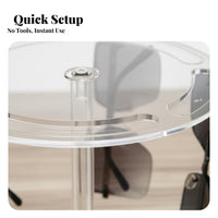Rotating Glasses Display Stand High Clearness Rotating Sunglasses Stand Innovative Design Acrylic Sunglasses Holder for Retailers, Boutique, Dresser