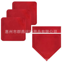 Rubber Baseball Home Plate Set of 5 Pieces with Multiple Color Options