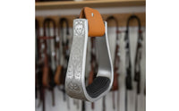 Engraved Western Foot Support Lightweight Western Foot Support Stable Ride for Adult Riders