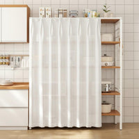 particle barrierproof track system particle barrier Screen Clutter Hiding Cabinet Curtain effortless Gliding Shelf screenDrill Installation for Renters, property owners, Students, Kitchen, Bedroom, Living Room, Bathroom