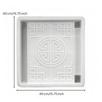 Embossed Garden Edging Mold Decorative Paving Block Mold Recessed Surface Landscape Tool Geometric