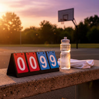 Flip Scoreboard with Number Cards Foldable Flip Scoreboard Manual Score Keeper Portable Tabletop Score Flipper Compact