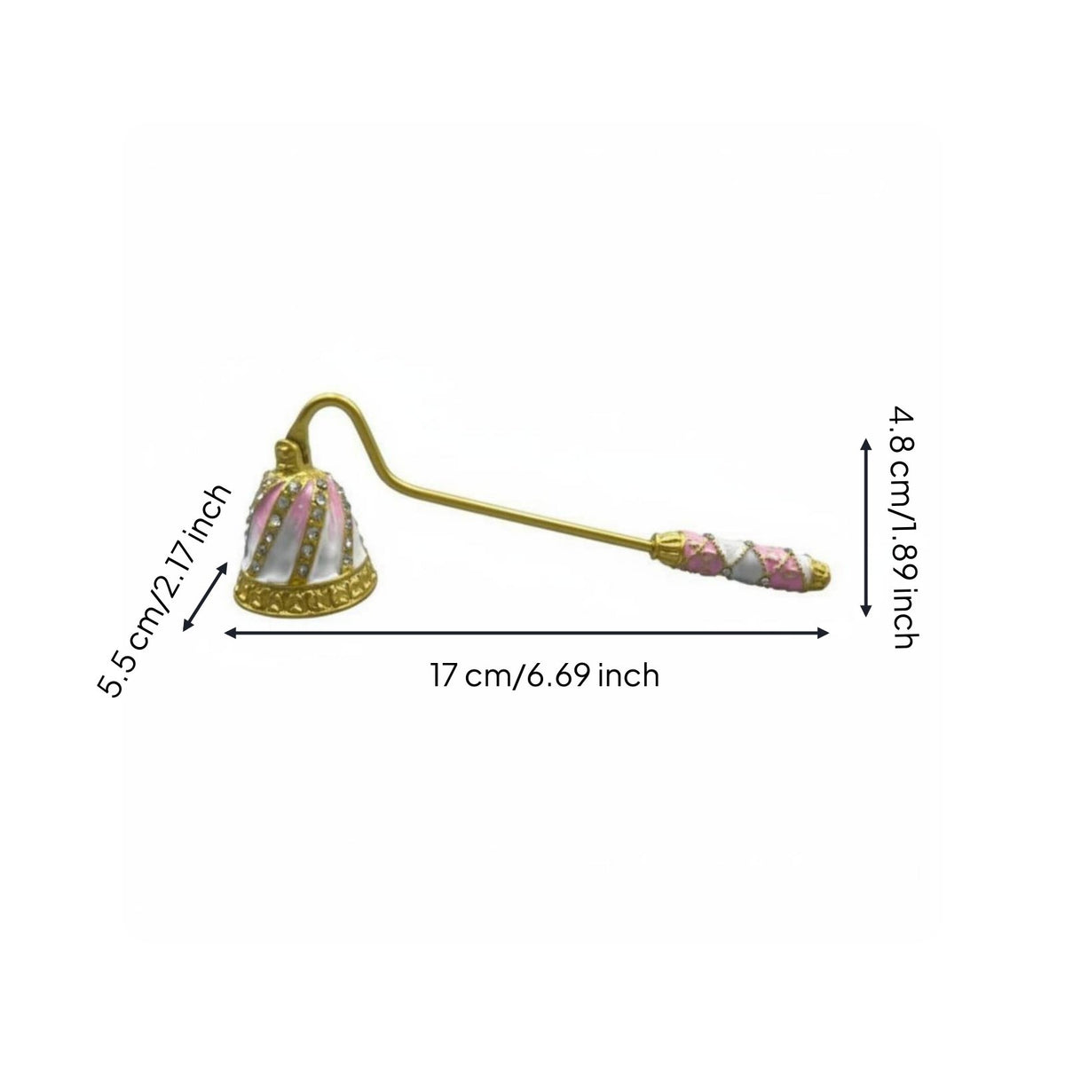 Elegant Design Candle Snuffer Great Gift Idea Long Handle Candle Snuffer Comfortable Grip Wick Extinguishing Tool Long-Lasting Construction for Spa