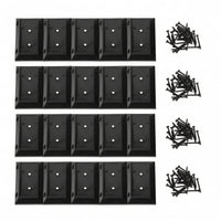 20 Pieces Railing Connector Easy to Install Fence Post Mounting Base Weatherproof Fence Post Base for Amateur Builders, Contractors