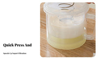 Greek Yogurt Strainer Dust-Resistant Lid Yogurt Whey Strainer Large Capacity Kitchen Gadget for Home