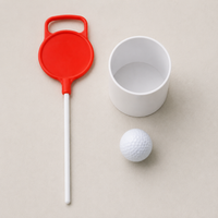 15 Pieces Putting Green Flag, Driving Range Flag with Fiberglass Pole, Practice Putting Accuracy Flag for Golfers