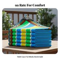High Density Weave Sunblock Netting Tear Resistant Heavy Duty Sunshade Net Easy to Install Sun Shade Cloth Multi-Purpose for Gardeners, Farmers