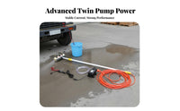 Powered Spray Wash Brush Mark-Safe Soft Bristles High Pressure Cleaning Brush for Bus Owners
