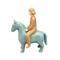 Horse Equestrian Figurine Painted Resin Figurine Decorative Sculpture for Garden Display
