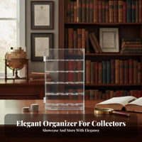 Acrylic Challenge Medal Display Case Sturdy and Acrylic Medal Display Case Dustproof for Hobbyists, Office, Study, Hobby Room