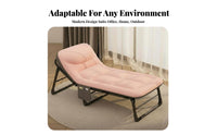 Foldable Collapsible Office Recliner Space-Saving Single Sleeper Chair No Assembly Required Folding Bed Multi-Functional for Campers, Students, Small Areas, Outdoor, Camping, Dorm Room