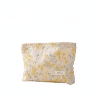 Floral Embroidered Cosmetic Bag Large Capacity Embroidered Floral Makeup Bag