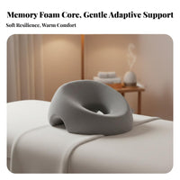 Slow Rebound Memory Foam Face Pillow Pressure Relief Memory Foam Face Cushion Ergonomic Design for Estheticians, Beauty Salon, Home, Bedroom