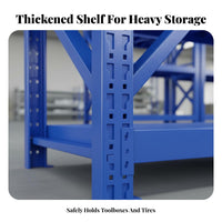 Heavy Duty Garage Shelving High Load Capacity Heavy Duty Metal Shelf All-Steel Construction Multi-Layer Adjustable Rack for Warehouse, Basement