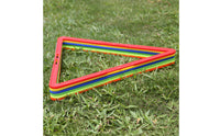 Multi-Color Triangle Training Hoop Bright Colors Multi-Sided Agility Hoop PP Material Soccer Training Triangle Portable for Athletes