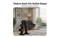 Heavy-Duty Steel Construction V-Shaped Dumbbell Rack Non-Slip Feet Vertical Dumbbell Stand Space-Saving Multi-Tier Weight Storage Rack Safeguarding Rubber-Padded Slots for Home Gym