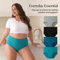 Incontinence Pants Women High Waisted Knickers Multipack, Breathable Underwear with Control for Postpartum, Mature Ladies in Extended Sizes