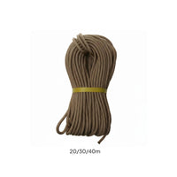 High Tensile Strength Nylon Climbing Rope Wear-Resistant Rappelling Escape Rope Long-Lasting for Climbers, Hikers, Mountaineering, Caving