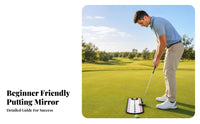 U-Shaped Cutout Golf Putting Mirror Reference Points Putting Practice Mirror Visual Feedback Training Aid Acrylic