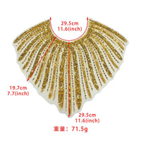 New Mesh Sequin Beaded Front Collar Decorative Dress Collar Patch
