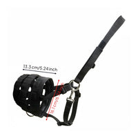 Padded Horse Muzzle Enclosed-Like Equine Gear Adjustable