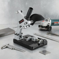 Multi Function Angle Grinder Stand Sturdy Construction Grinder Cutting Stand Heavy Duty Hardware Attachment Wide Compatibility for Workshop, Garage