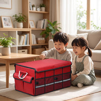 Car Trunk Organizer with Lid Large Capacity Car Trunk Organizer Portable