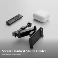 Headrest Mount Wide Compatibility Car Headrest Mount Easy Installation Car Back Seat Phone Holder for Children, Kids, Travel, Road Trips
