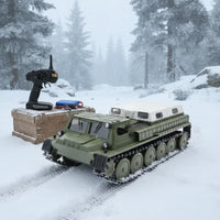 RC Tracked Transport Vehicle Battery-Operated Battery 1/16 Scale Crawler 1/16 Scale RC Crawler Ready to Operate for Hobbyists