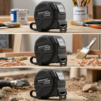 Steel Measuring Tape Self-Locking Tape Measure with Belt Strap Tool Wear-Resistant Reinforced for Carpenters, Carpentry