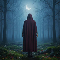 Long Hooded Cloak Asymmetrical Cloak with Hood Draped Cape with Hood Textured for Cosplayers, Actors, Cosplay, Halloween, Theater, Photoshoots
