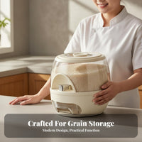 Moisture-Proof Large Capacity Rice Container Airtight Seal Sealed Rice Container Safe for Kitchen, Countertop