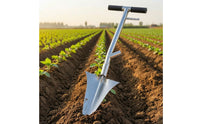 Fertilizing with T-Handle Pointed Fertilizer Applicator Ergonomic
