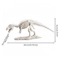 Tyrannosaurus Rex Skeleton Resin Tyrannosaurus Skeleton Rock-Like baseLike Base Dinosaur Statue for Decoration