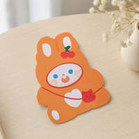 Cute Bear Birthday Greeting Card Ins Style Student DIY Thank You Message Postcard for Girls