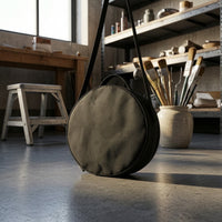 Round Storage Bag Portable Round Bag with Shoulder Strap Adjustable for Commuters, Commuting