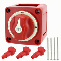 Manual Rotary Battery Disconnect Switch Parasitic Drain Protection Battery Disconnect Switch Surface-Mount Compact for Vehicles