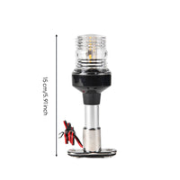 Marine LED Navigation Light Waterproof Navigation Light with Metal Base for Boat Owners, Anchoring