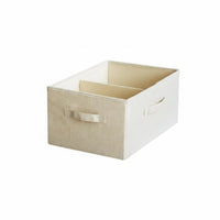Lidded textile Box Large Capacity Lidded Clothing container Stackable for Dorm Room