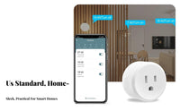 US Intelligent Outlet No Hub Required Matter Intelligent Outlet Timer & Schedules Remote Control Outlet for Homeowners, Families, Bedroom, Kitchen